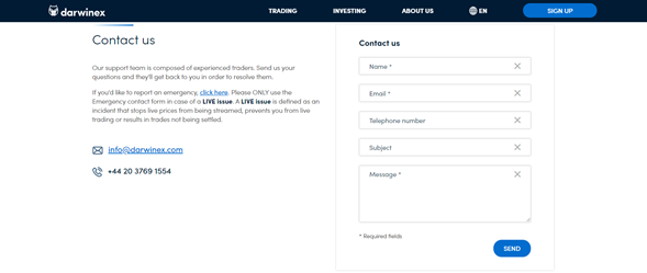 Atención al cliente Darwinex